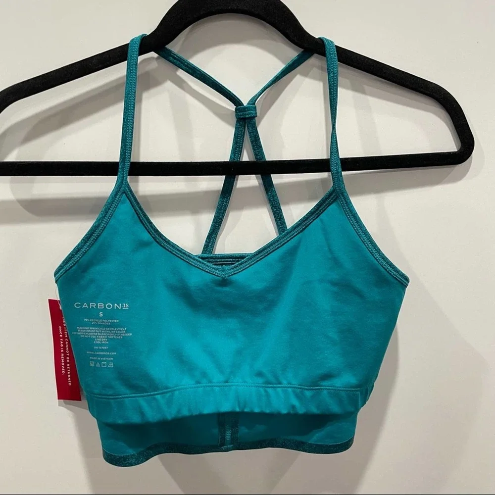 FINAL PRICE Carbon38 Leatherette Longline Bra - Picture 6 of 8
